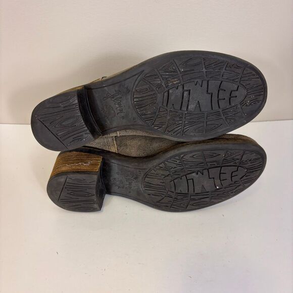 Felmini Brown Suede Mid Calf Heeled Pull On Boots Size 41 - Picture 8 of 9